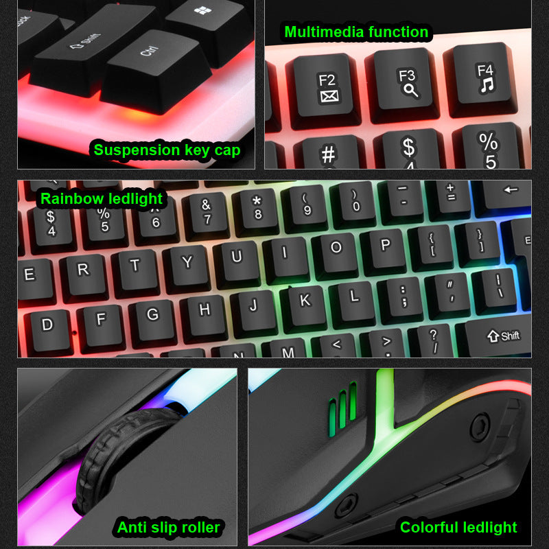 Wired USB Gaming Keyboard and Mouse Set