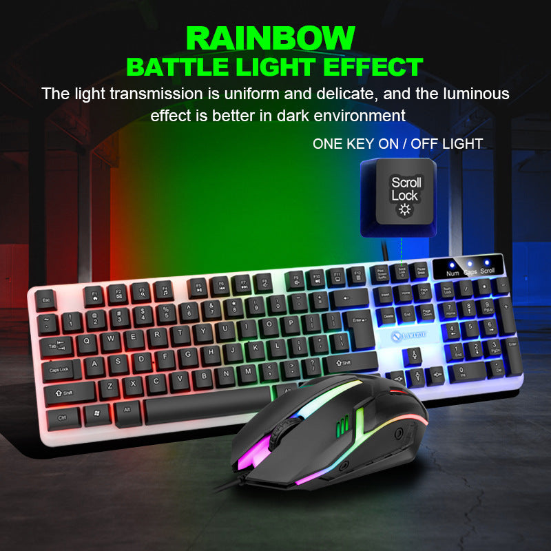 Wired USB Gaming Keyboard and Mouse Set
