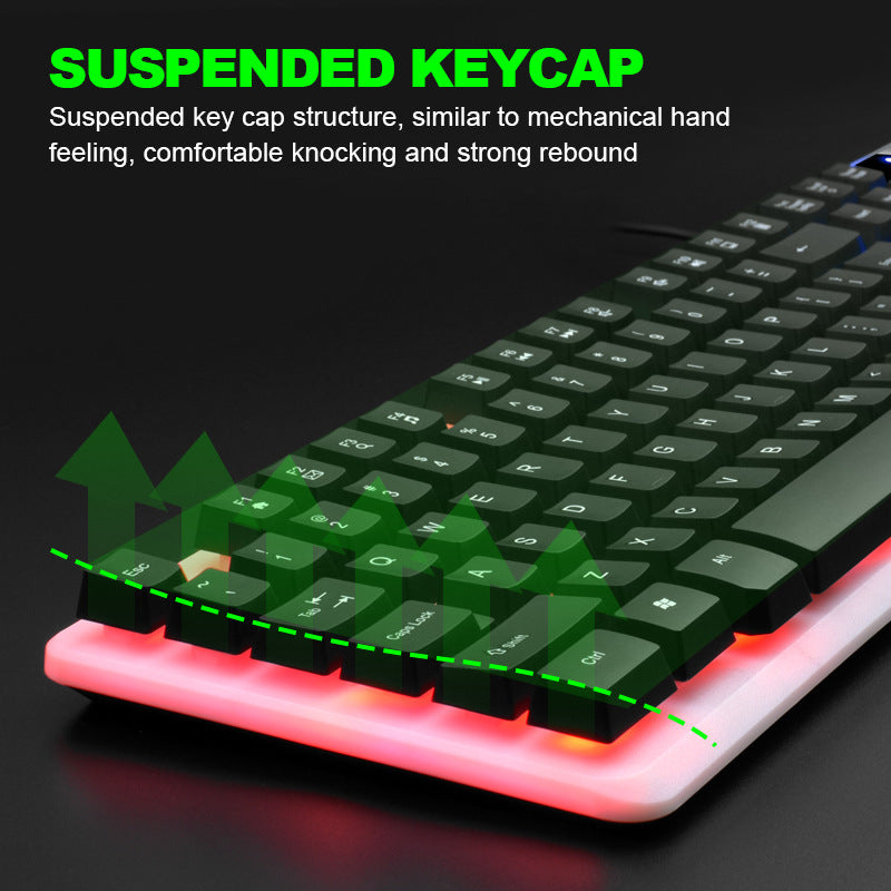 Wired USB Gaming Keyboard and Mouse Set